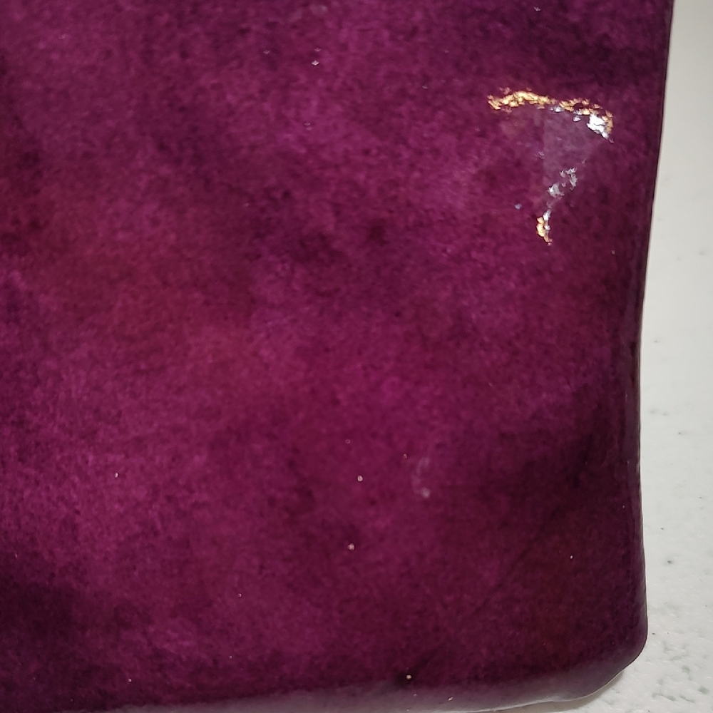 Dooney & Bourke Deep Purple Patent Leather Wristlet Mini Purse - Picture 12 of 16